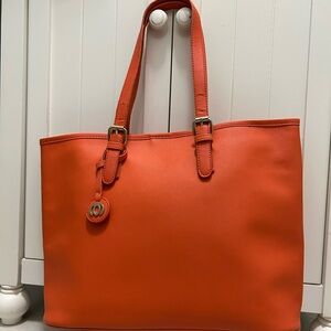 NWT- lightweight Medium Size, Deep Orange Tote Bag
